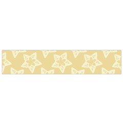 Gold Stars Pattern Small Flano Scarf by SpinnyChairDesigns