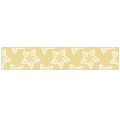 Gold Stars Pattern Large Flano Scarf  by SpinnyChairDesigns