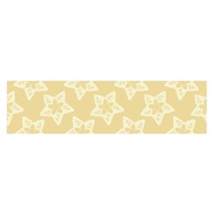 Gold Stars Pattern Satin Scarf (oblong) by SpinnyChairDesigns