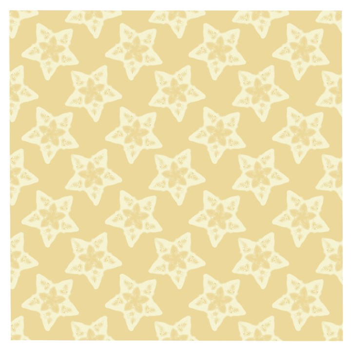 Gold Stars Pattern Wooden Puzzle Square