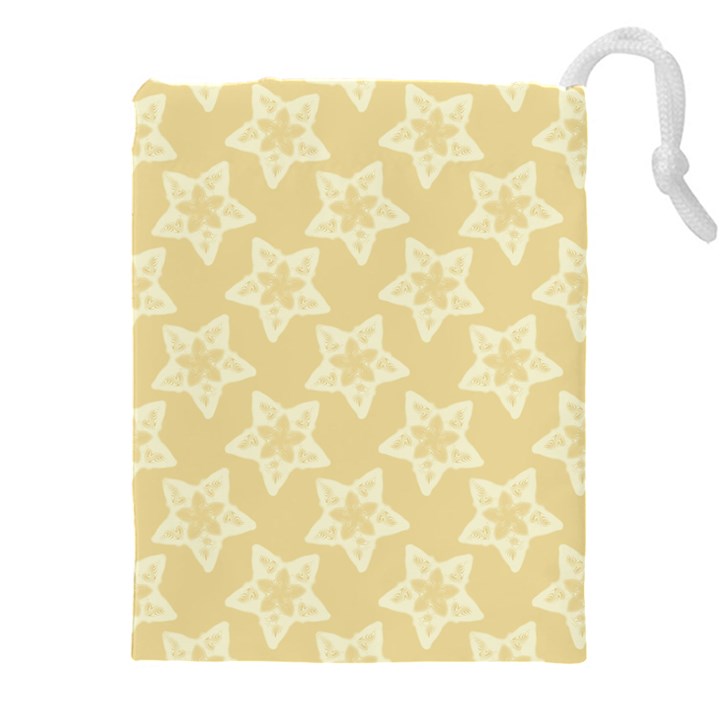 Gold Stars Pattern Drawstring Pouch (4XL)