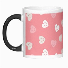 Cute Pink And White Hearts Morph Mugs by SpinnyChairDesigns