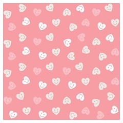 Cute Pink And White Hearts Long Sheer Chiffon Scarf  by SpinnyChairDesigns