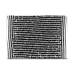 Black And White Abstract Grunge Stripes Plate Mats by SpinnyChairDesigns