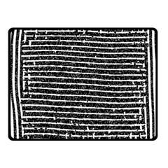 Black And White Abstract Grunge Stripes Fleece Blanket (small) by SpinnyChairDesigns