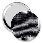 Black and White Abstract Grunge Stripes 3  Handbag Mirrors Front