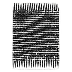 Black And White Abstract Grunge Stripes Removable Flap Cover (s) by SpinnyChairDesigns