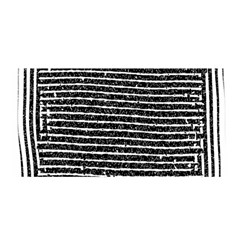 Black And White Abstract Grunge Stripes Satin Wrap by SpinnyChairDesigns