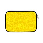 Bright Yellow Gold Paisley Pattern Apple iPad Mini Zipper Cases Front