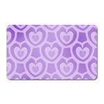 Purple Hearts Pattern Magnet (Rectangular) Front