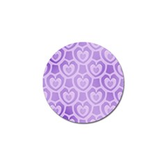 Purple Hearts Pattern Golf Ball Marker (4 pack)