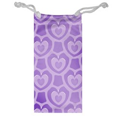 Purple Hearts Pattern Jewelry Bag