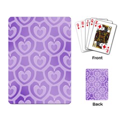 Purple Hearts Pattern Playing Cards Single Design (rectangle) by SpinnyChairDesigns