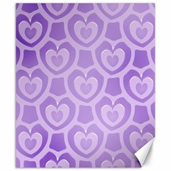 Purple Hearts Pattern Canvas 20  x 24 