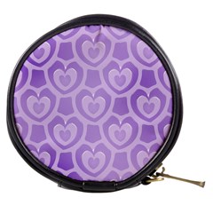 Purple Hearts Pattern Mini Makeup Bag