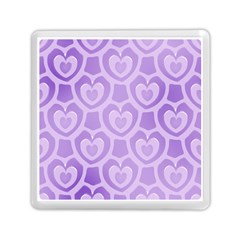 Purple Hearts Pattern Memory Card Reader (Square)