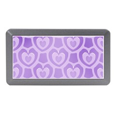 Purple Hearts Pattern Memory Card Reader (Mini)