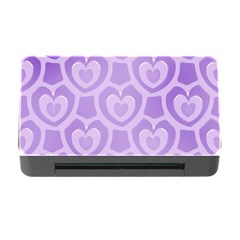 Purple Hearts Pattern Memory Card Reader with CF