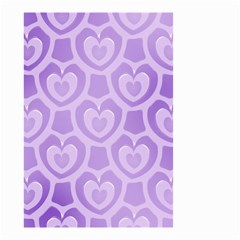 Purple Hearts Pattern Small Garden Flag (Two Sides)