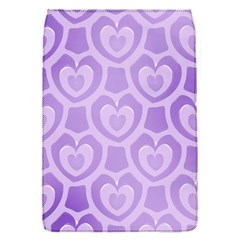 Purple Hearts Pattern Removable Flap Cover (s) by SpinnyChairDesigns