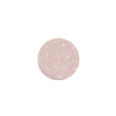 Barely There White Paisley Pattern 1  Mini Magnets by SpinnyChairDesigns