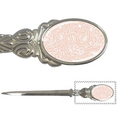 Barely There White Paisley Pattern Letter Opener by SpinnyChairDesigns