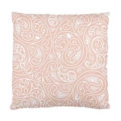 Barely There White Paisley Pattern Standard Cushion Case (two Sides) by SpinnyChairDesigns