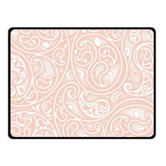 Barely There White Paisley Pattern Fleece Blanket (small) by SpinnyChairDesigns