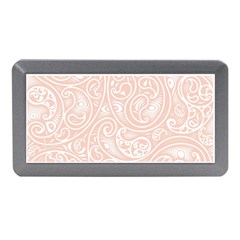 Barely There White Paisley Pattern Memory Card Reader (mini) by SpinnyChairDesigns