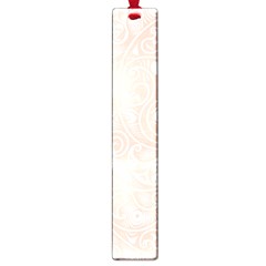 Barely There White Paisley Pattern Large Book Marks by SpinnyChairDesigns