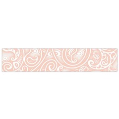 Barely There White Paisley Pattern Small Flano Scarf by SpinnyChairDesigns