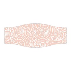 Barely There White Paisley Pattern Stretchable Headband by SpinnyChairDesigns