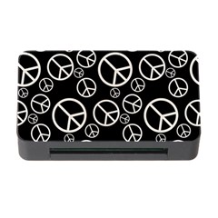 Black And White Peace Symbols Memory Card Reader With Cf by SpinnyChairDesigns