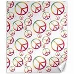 Colorful Rainbow Peace Symbols Canvas 8  x 10  8.15 x9.66  Canvas - 1