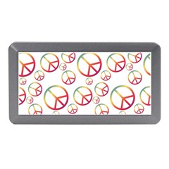 Colorful Rainbow Peace Symbols Memory Card Reader (mini) by SpinnyChairDesigns