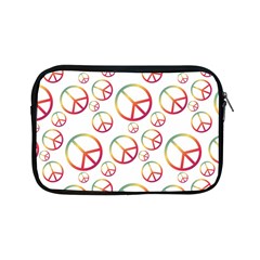 Colorful Rainbow Peace Symbols Apple Ipad Mini Zipper Cases by SpinnyChairDesigns