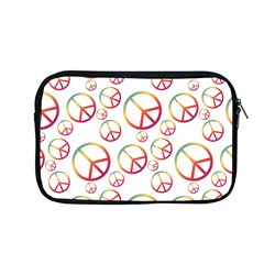 Colorful Rainbow Peace Symbols Apple Macbook Pro 13  Zipper Case by SpinnyChairDesigns