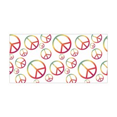 Colorful Rainbow Peace Symbols Yoga Headband by SpinnyChairDesigns