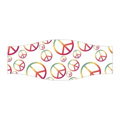 Colorful Rainbow Peace Symbols Stretchable Headband by SpinnyChairDesigns