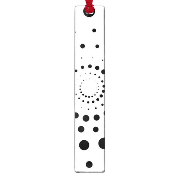 Abstract Black and White Polka Dots Large Book Marks