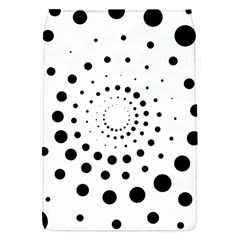 Abstract Black And White Polka Dots Removable Flap Cover (s) by SpinnyChairDesigns