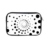 Abstract Black and White Polka Dots Apple MacBook Pro 13  Zipper Case Front