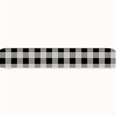 Black And White Buffalo Plaid Small Bar Mats by SpinnyChairDesigns