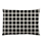 Black and White Buffalo Plaid Pillow Case (Two Sides) Front