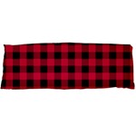 Dark Pink Black Buffalo Plaid Body Pillow Case Dakimakura (Two Sides) Front