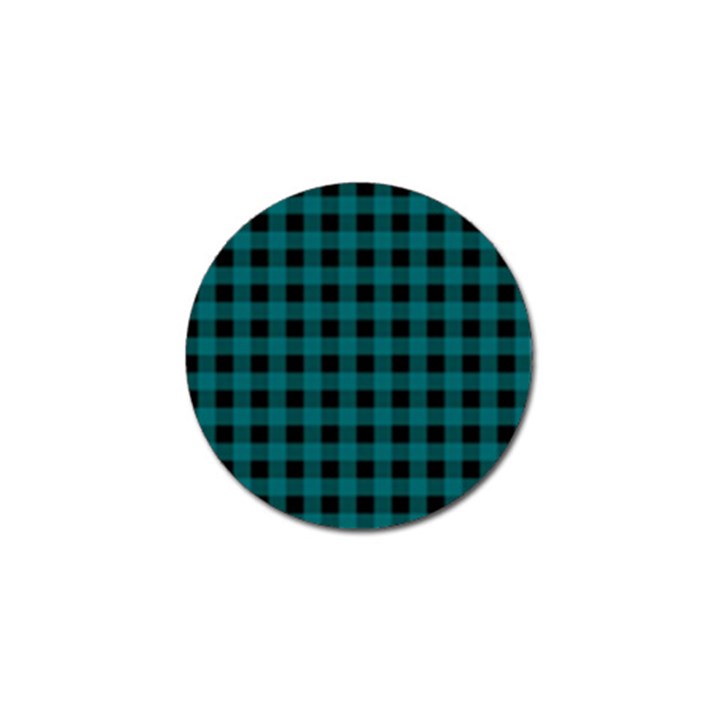 Teal Black Buffalo Plaid Golf Ball Marker (10 pack)