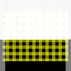 Yellow Black Buffalo Plaid Rectangular Jigsaw Puzzl