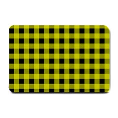 Yellow Black Buffalo Plaid Small Doormat 