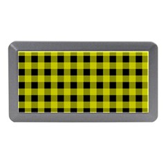 Yellow Black Buffalo Plaid Memory Card Reader (Mini)