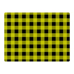 Yellow Black Buffalo Plaid Double Sided Flano Blanket (Mini) 